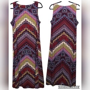 AK Anne Klein Shift dress‎ Geometric size XL multi color